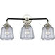 Nouveau Chatham LED 24 inch Black Polished Nickel Bath Vanity Light Wall Light in Clear Glass, Nouveau