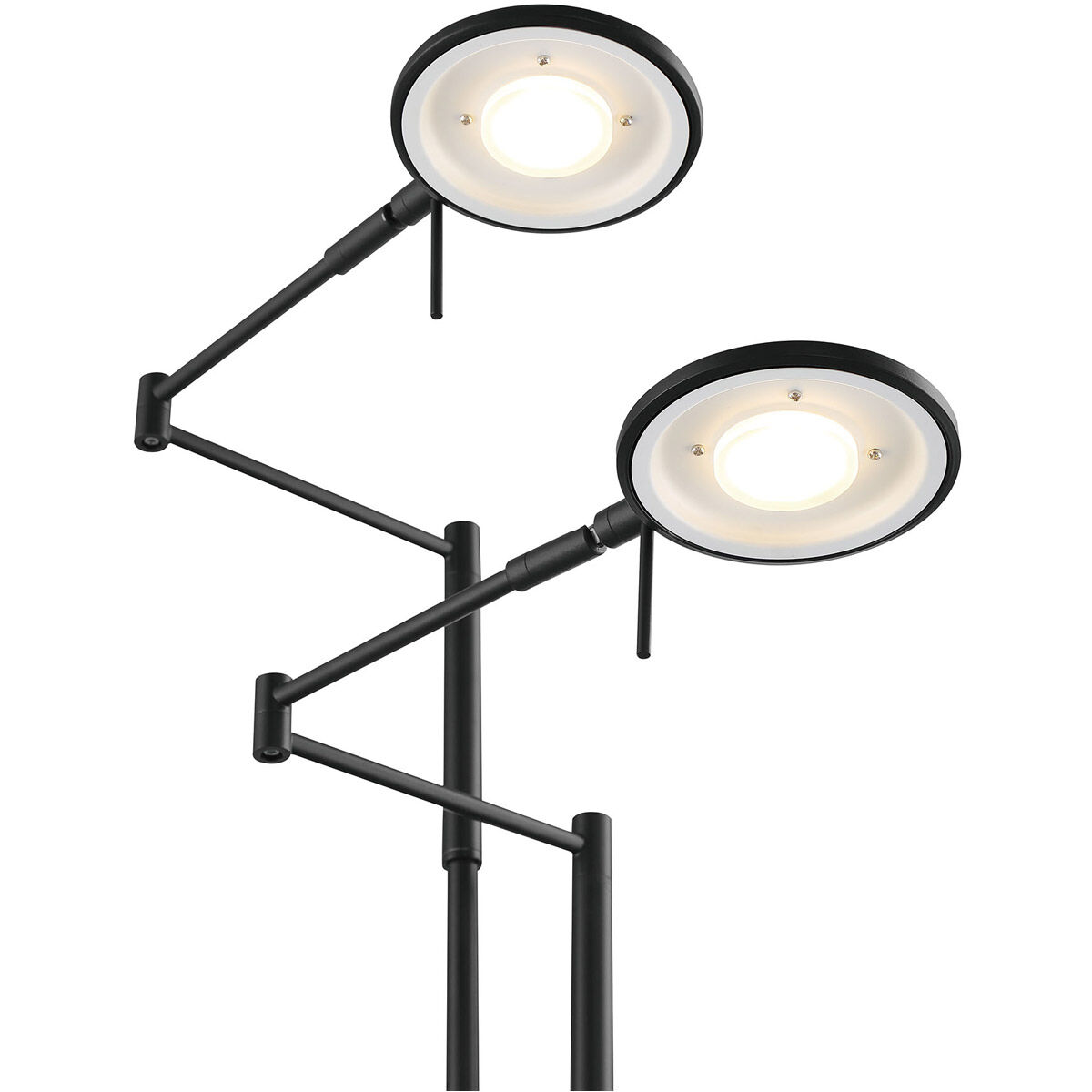 Dessau Turbo 40 inch 13 watt Museum Black Floor Lamp Portable Light