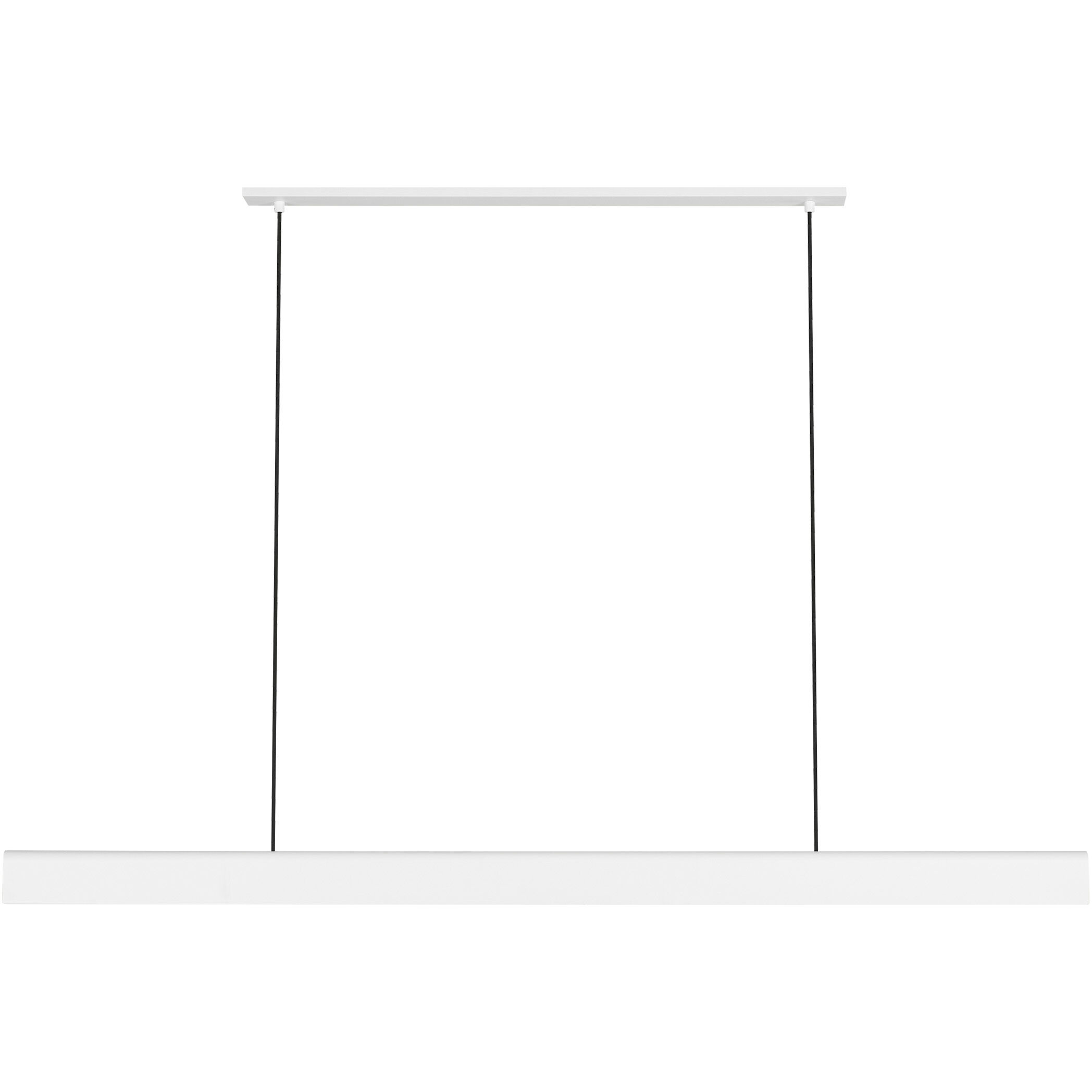 Peter Bristol Cloak LED 60 inch Matte White Linear Chandelier Ceiling Light