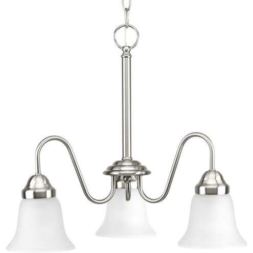 Classic 3 Light 20 inch Brushed Nickel Chandelier Ceiling Light