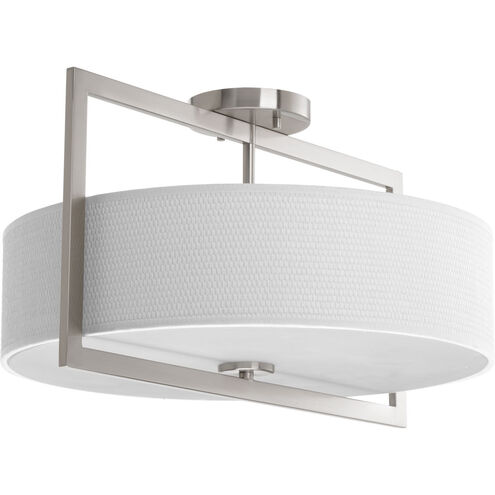 Harmony 3 Light 18 inch Brushed Nickel Semi-Flush Convertible Ceiling Light