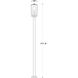 Sheridan 1 Light 116.25 inch Black Outdoor Post Mounted Fixture