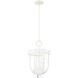 Belltown 3 Light 11 inch Rustic White Pendant Ceiling Light