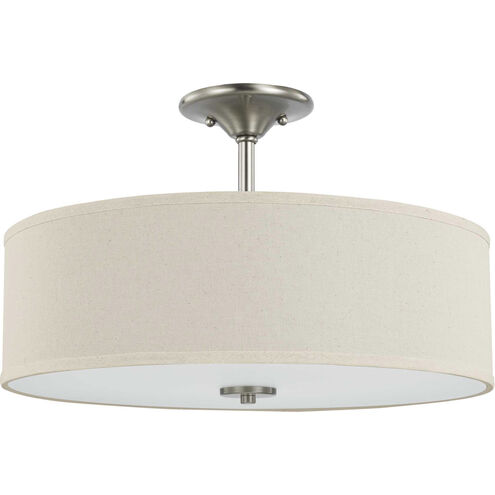 Inspire 3 Light 18 inch Brushed Nickel Semi-Flush Mount Ceiling Light