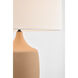 Richard June Sayer 27.32 inch 60 watt Toast Stoneware Table Lamp Portable Light