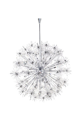 Starfire 40 Light 44 inch Polished Chrome Chandelier Ceiling Light