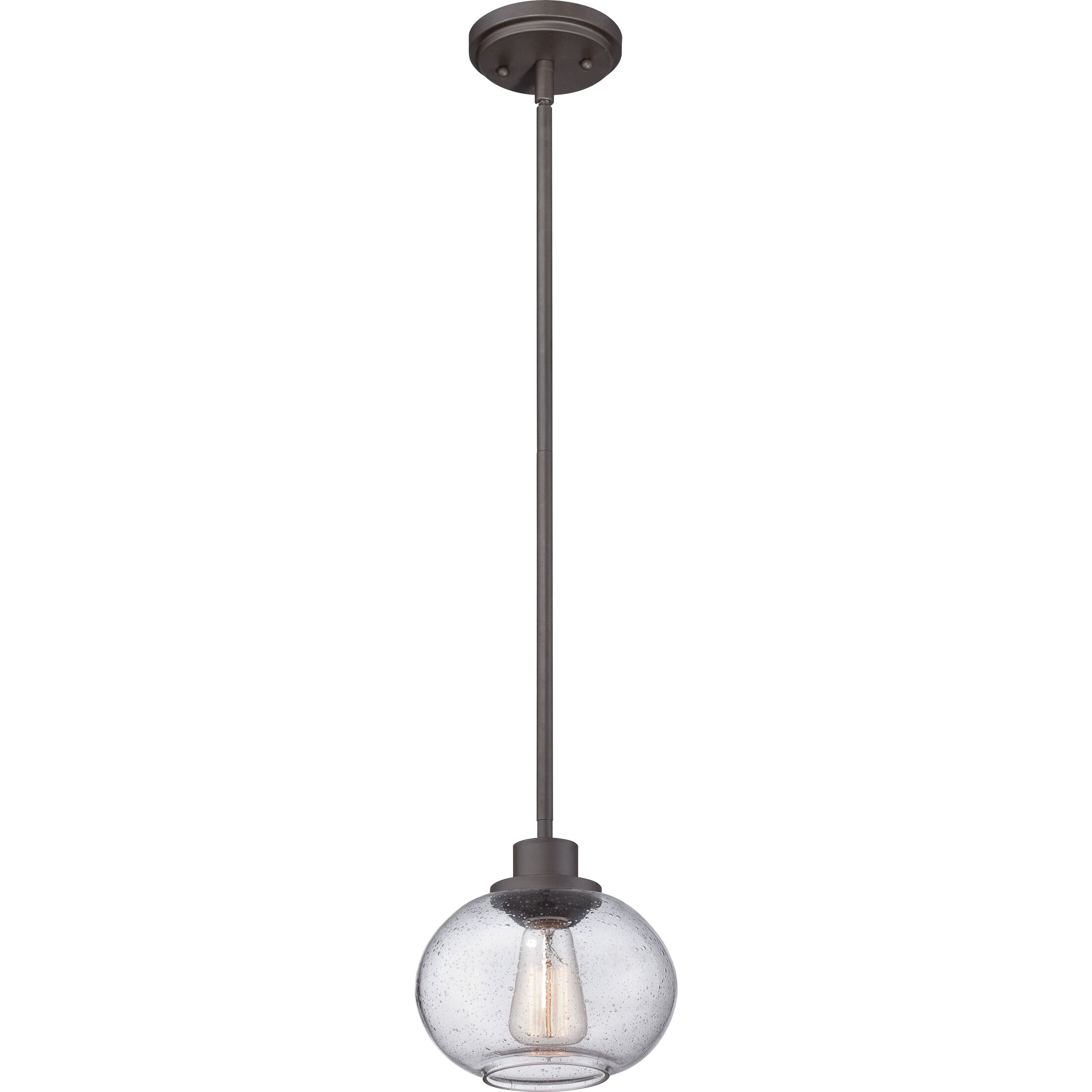 Trilogy 1 Light 8 inch Old Bronze Mini Pendant Ceiling Light