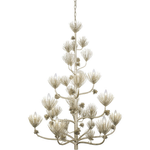 Pinion 12 Light 40 inch Zen Gold Chandelier Ceiling Light