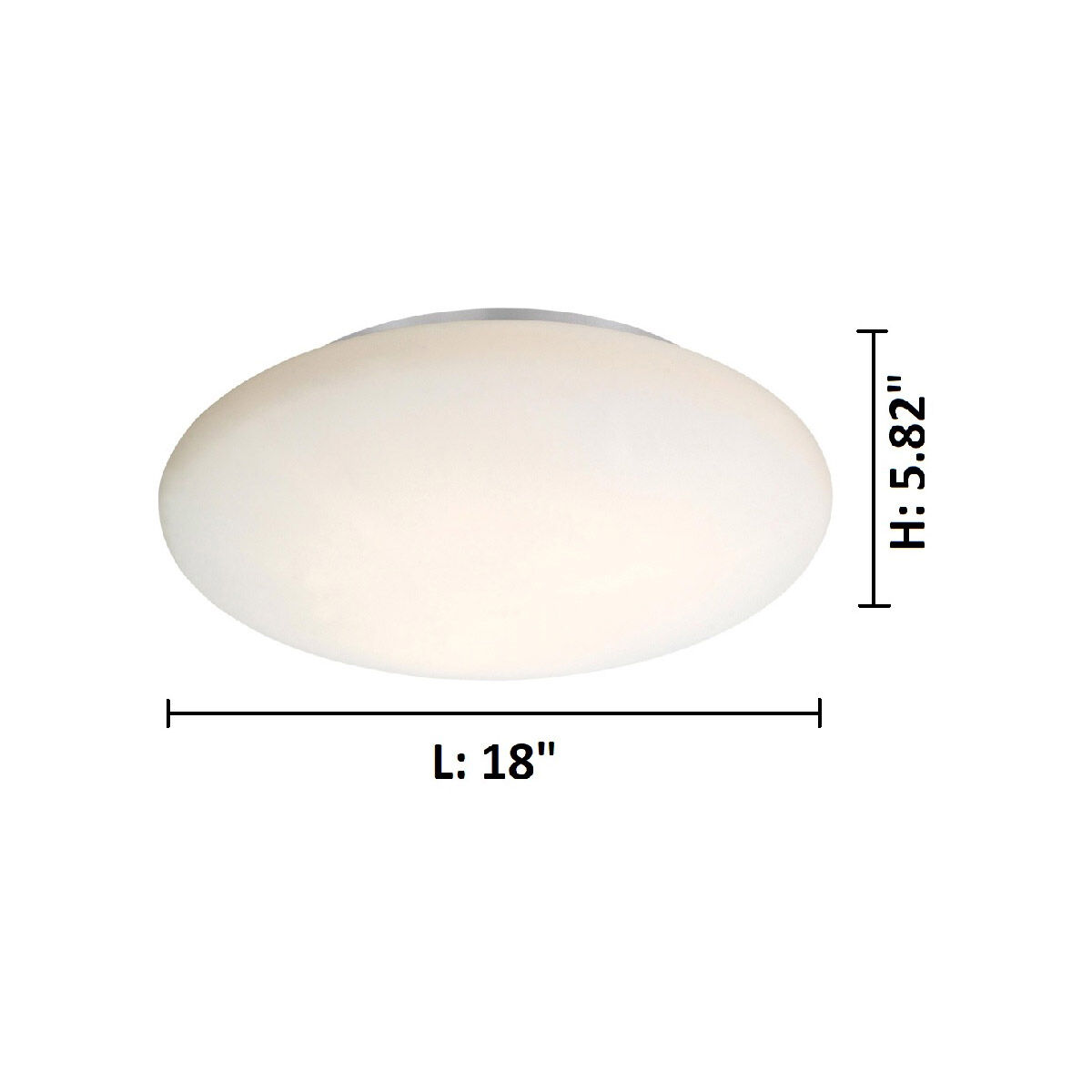 Ella 3 Light 18 inch White Ceiling Light