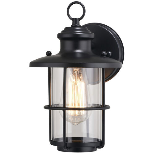 Lake Shore LED 10 inch Textured Black Outdoor Wall