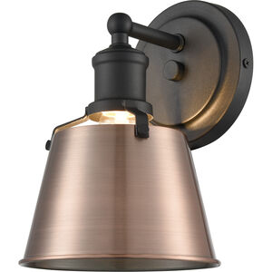 Holgate 1 Light 7 inch Copper with Matte Black Vanity Light Wall Light
