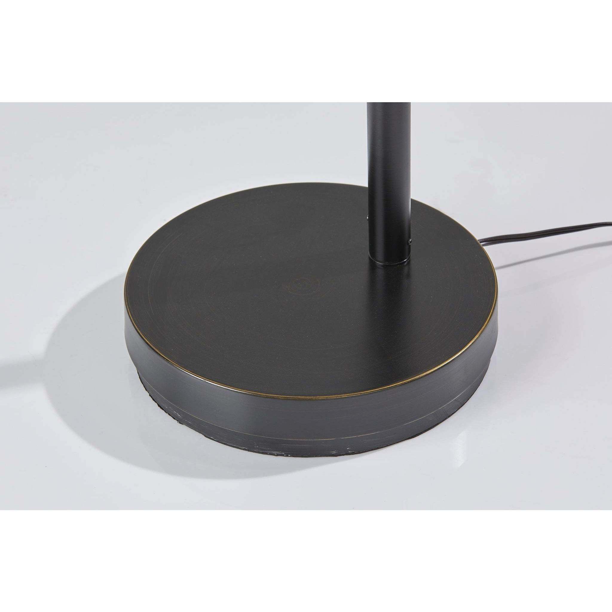 Rockwell 74 inch 100.00 watt Black Arc Floor Lamp Portable Light, Simplee Adesso