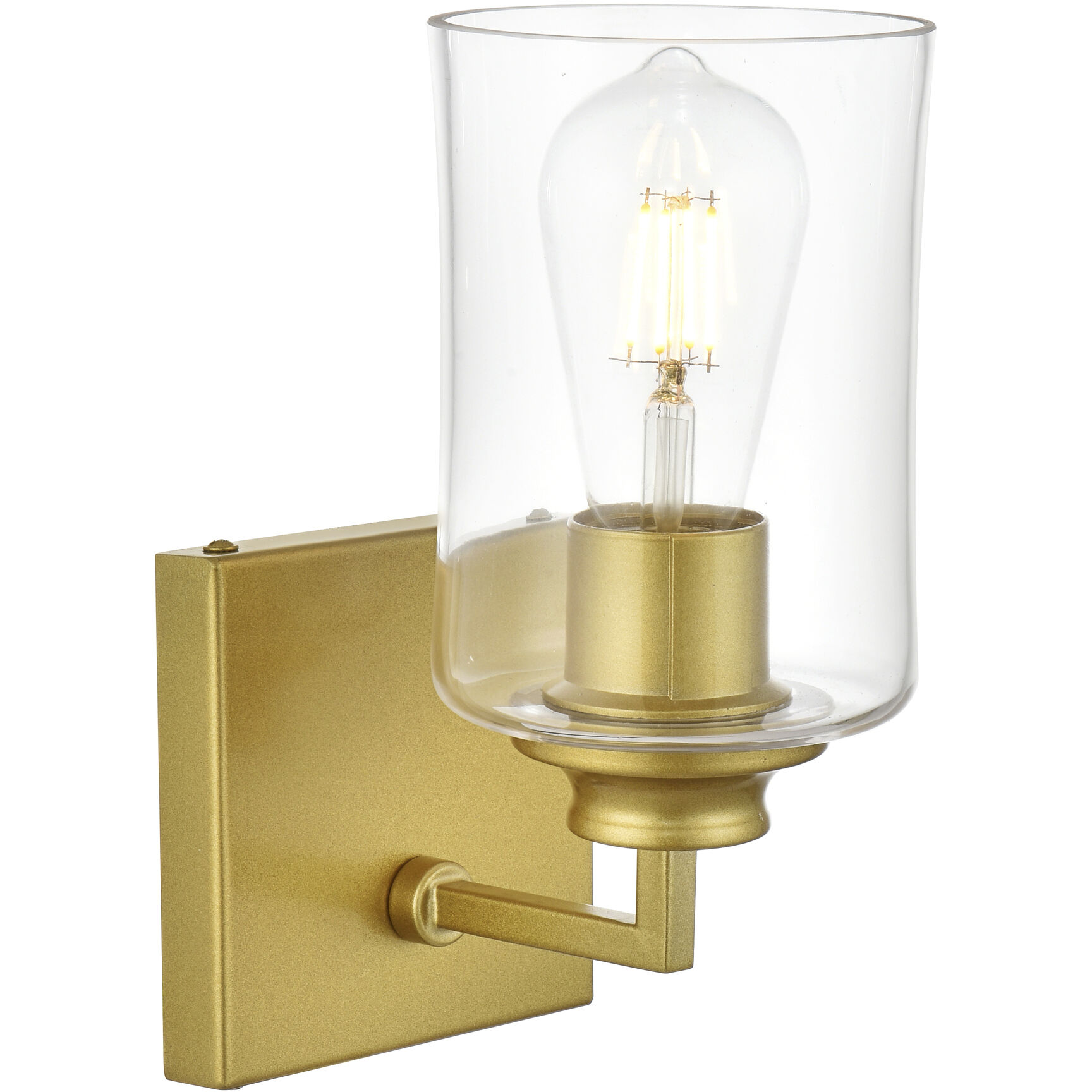 Ronnie 1 Light 5 inch Brass Bath Sconce Wall Light