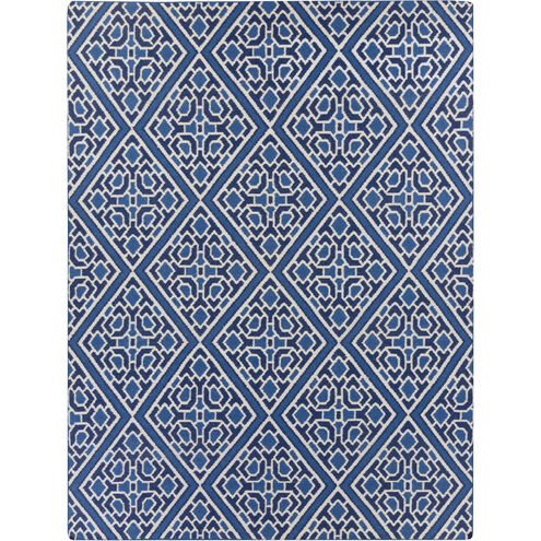 Alameda 132 X 96 inch Blue and Neutral Area Rug, Wool