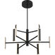 Edge LED 54 inch Coal Chandelier Ceiling Light