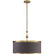 Splendour 5 Light 24.8 inch Aged Antique Brass Pendant Ceiling Light
