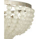 Chanteuse 4 Light 30.75 inch Silver Granello Semi-Flush Mount Ceiling Light