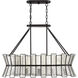 Chapelle 5 Light 36 inch English Bronze Linear Chandelier Ceiling Light