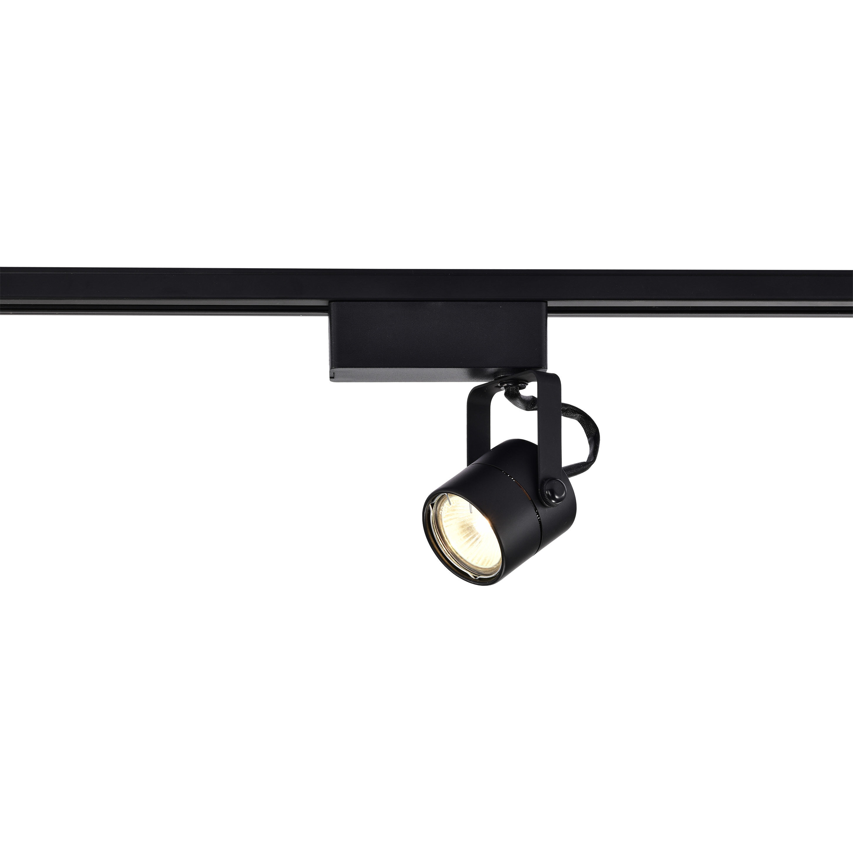 Brentwood 1 Light 12V Black Track Lighting Ceiling Light, Round