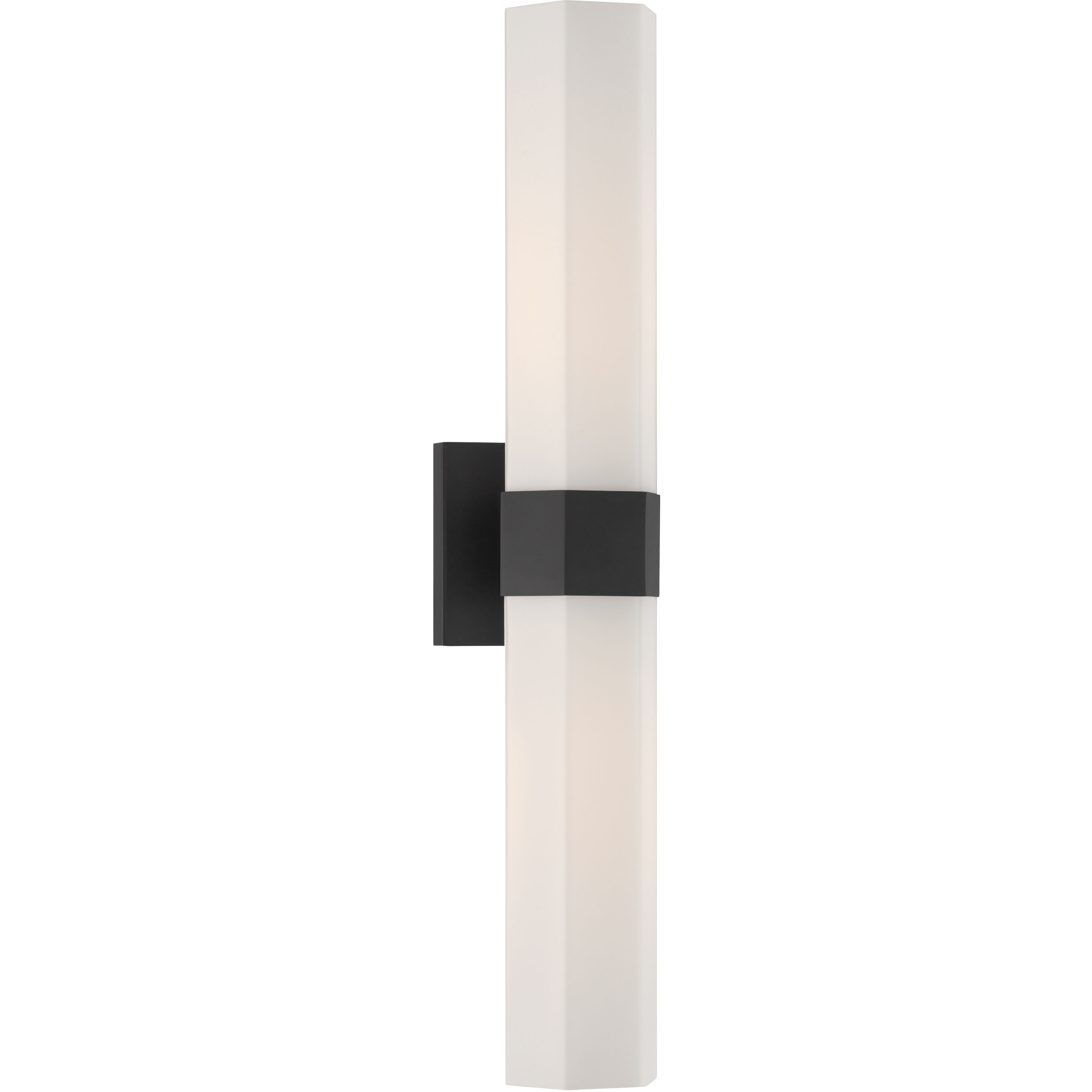 Delgada 2 Light 4.75 inch Dark Matte Black Bath Bar Wall Light