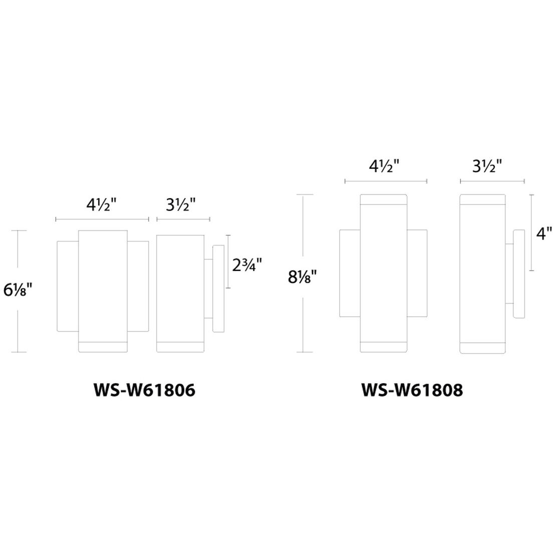 Block LED 6.13 inch Brushed Aluminum Outdoor Wall Light, dweLED