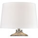 Forage 29 inch 150.00 watt Gray with Clear Table Lamp Portable Light
