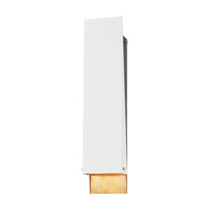 Ratio 2 Light 6 inch Aged Brass ADA Wall Sconce Wall Light