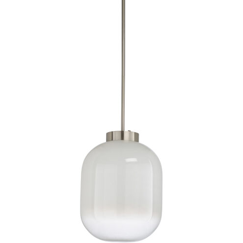 Wildwood 1 Light 17 inch Milk/Brushed Nickel Pendant Ceiling Light