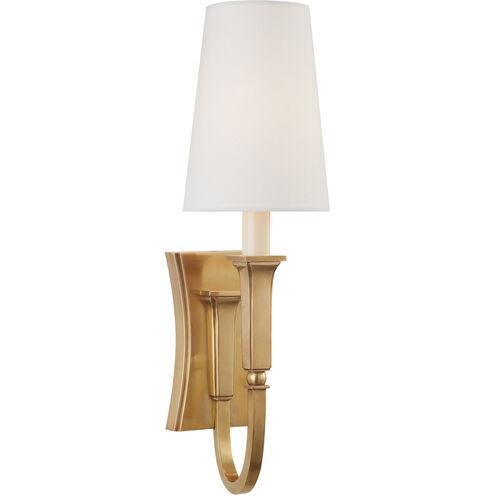 Thomas O'Brien Delphia 1 Light 5 inch Hand-Rubbed Antique Brass Single Sconce Wall Light, Small