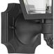Mansard 1 Light 13 inch Textured Black Outdoor Wall Lantern