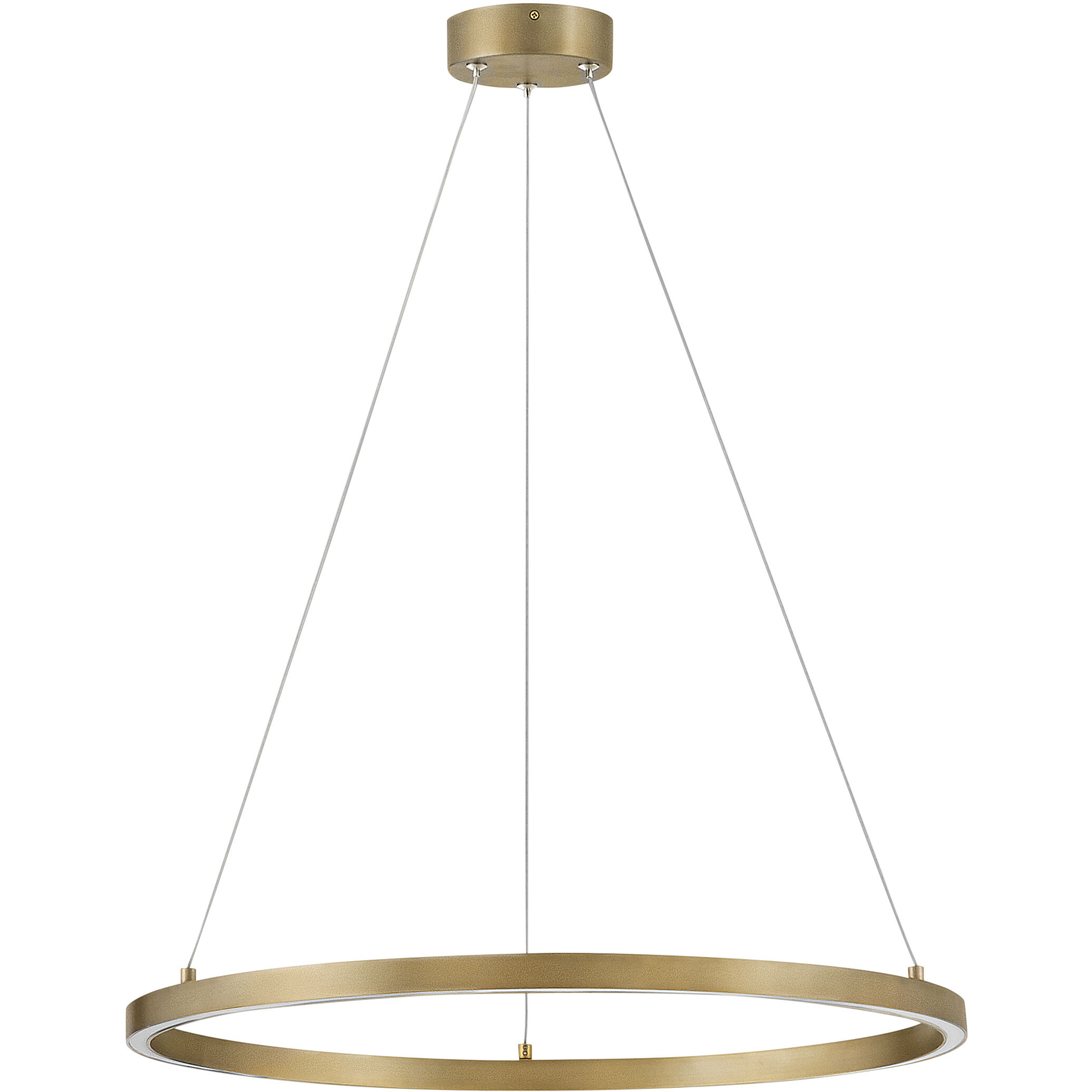 Kenna LED 25 inch Lacquered Brass Chandelier Ceiling Light