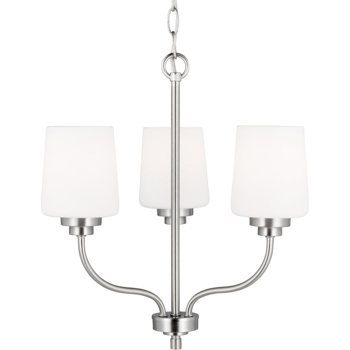 Windom 3 Light 18 inch Brushed Nickel Chandelier Ceiling Light