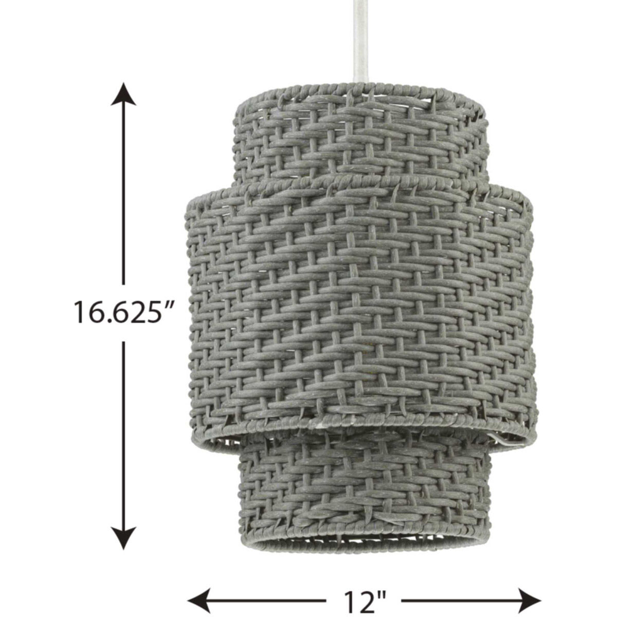 Manteo 1 Light Cottage White Outdoor Pendant