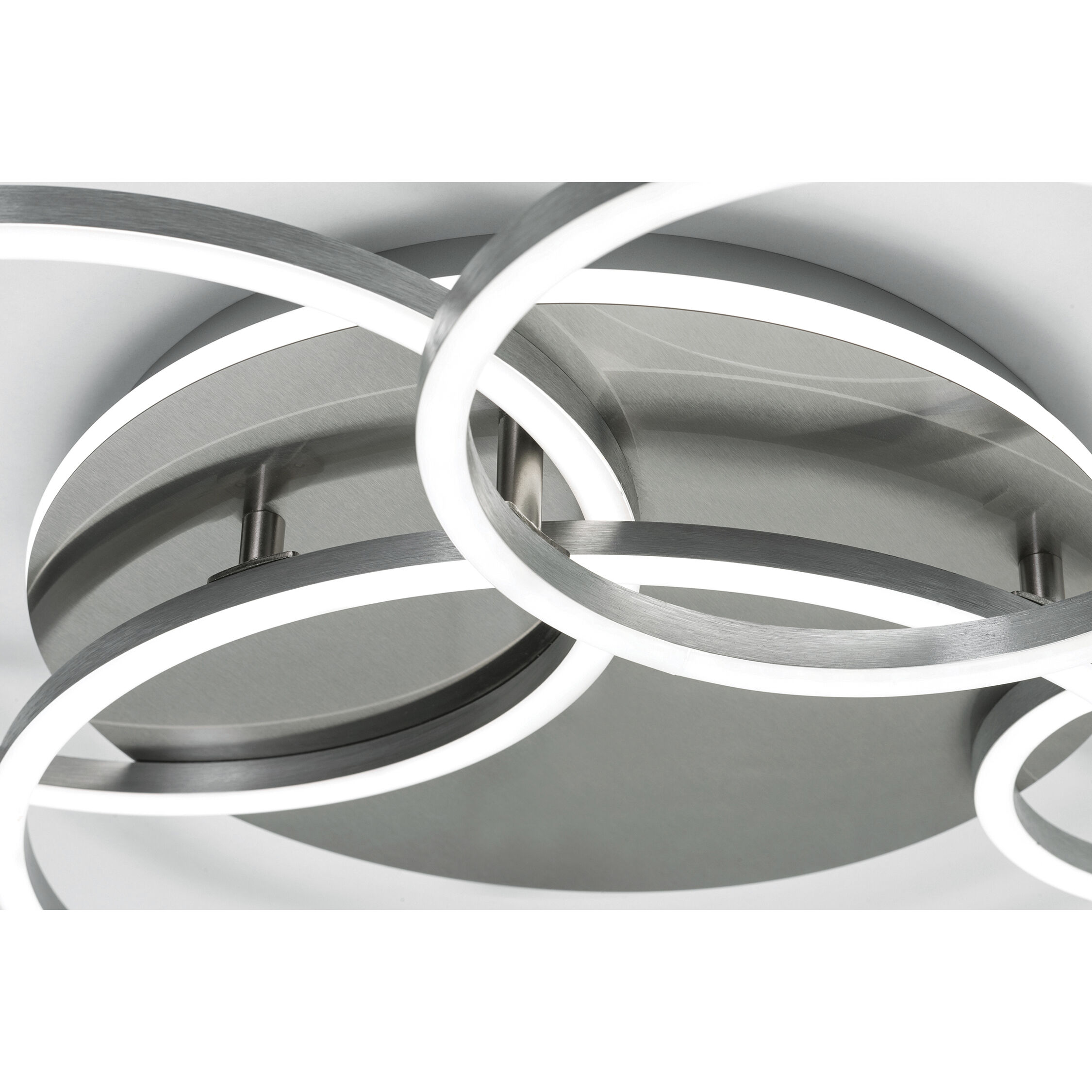 Orbit LED 24 inch Satin Nickel Semi-Flush Mount Ceiling Light