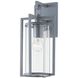 Percy Outdoor Wall Sconce in Weathered Zinc
