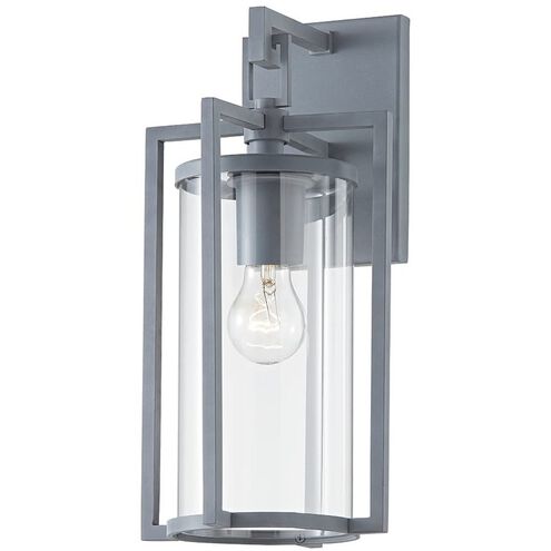 Percy Outdoor Wall Sconce in Weathered Zinc
