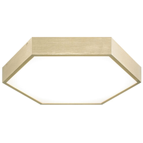 Hexol LED 14 inch Oxidized Gold Flush Mount Ceiling Light