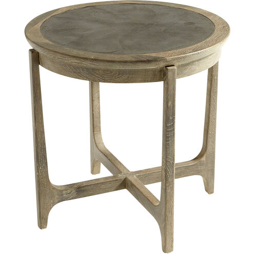 Ostia 22 inch Weathered Oak Side Table