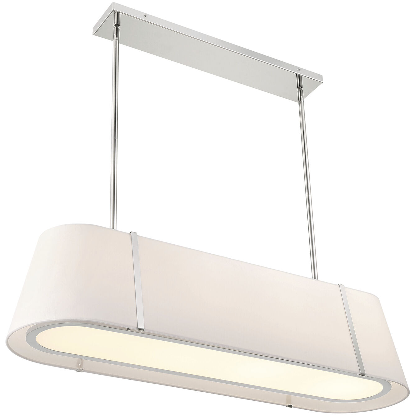 Fulton 4 Light 41.75 inch Polished Nickel Linear Ceiling Light
