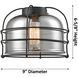 Franklin Restoration Large Bell LED 8 inch Brushed Satin Nickel Semi-Flush Mount Ceiling Light in Silver Plated Mercury Glass, Franklin Restoration