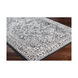 Mumbai 67 X 47 inch Medium Gray/Black/White Rugs, Rectangle