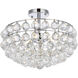 Savannah 3 Light 16 inch Chrome Flush Mount Ceiling Light