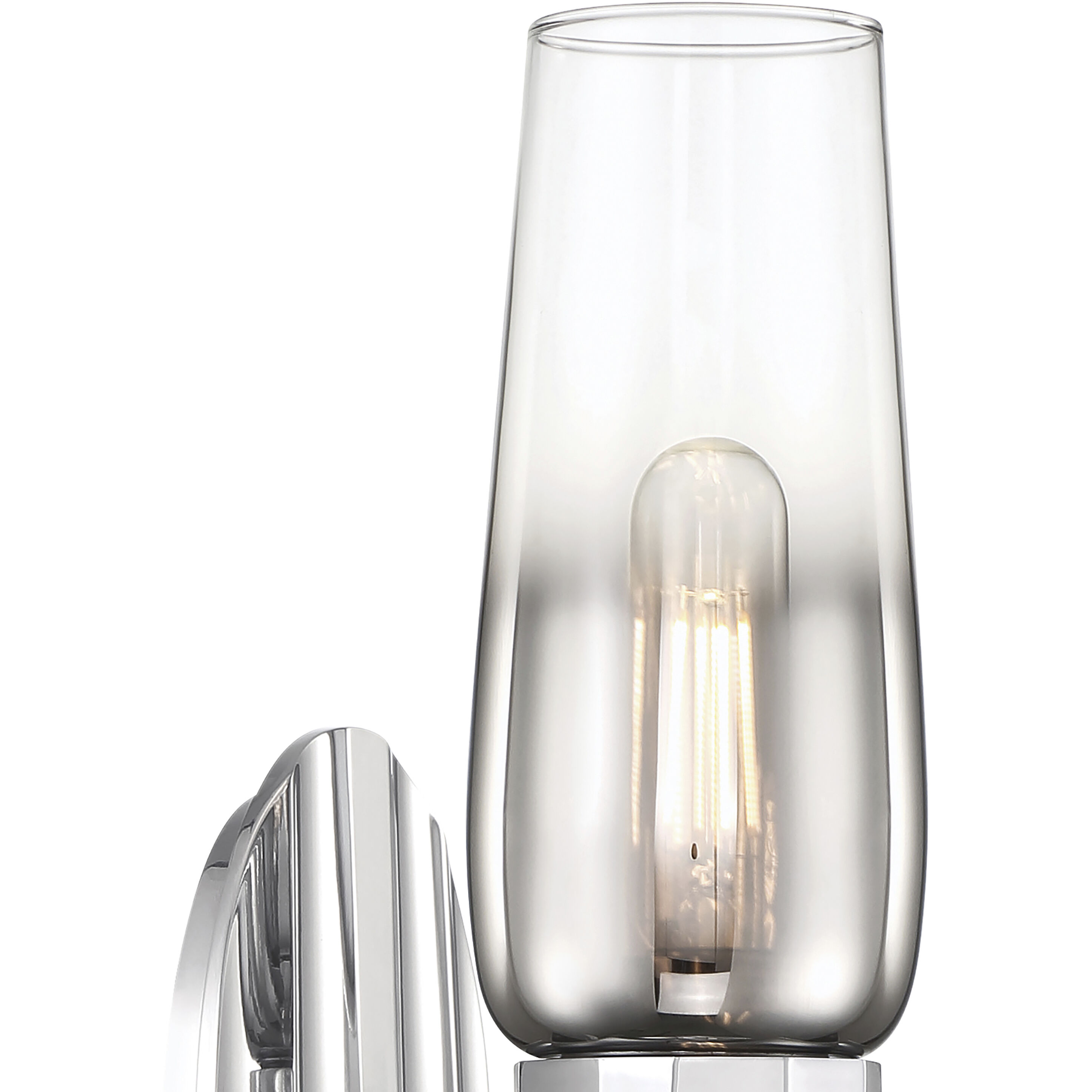 Flame Sconce Wall Light in Chrome