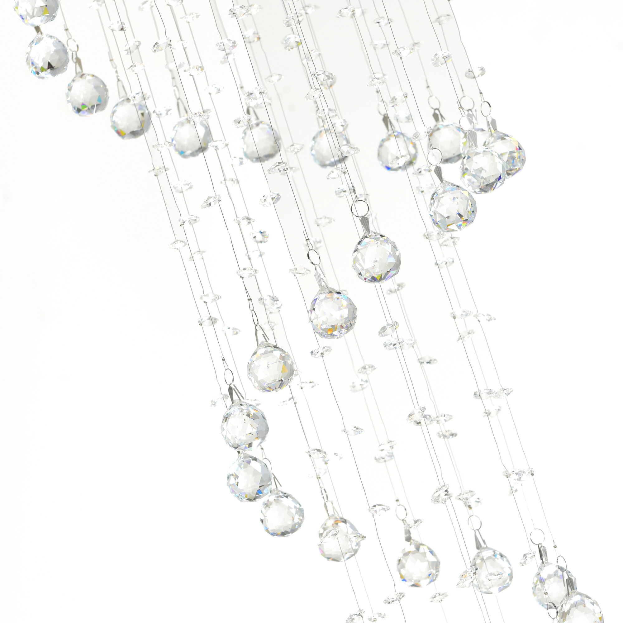 Spiral 5 Light 14 inch Chrome Flush Mount Ceiling Light