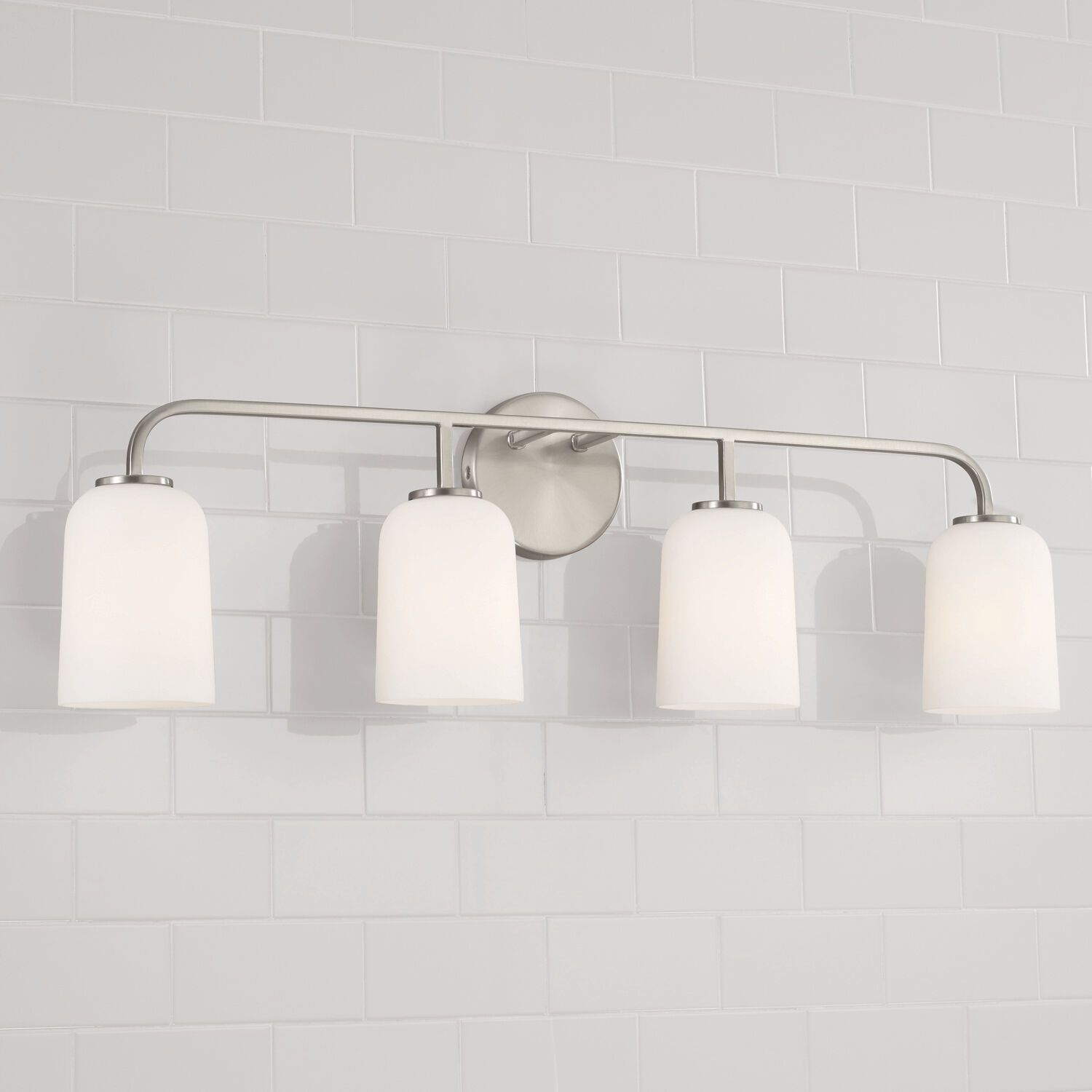 Lawson 4 Light 32.25 inch Brushed Nickel Vanity Light Wall Light