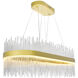 Genevieve LED 39 inch Medallion Gold Pool Table Light Ceiling Light