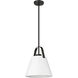 Z-Studio 1 Light 12.5 inch Matte Black Pendant Ceiling Light