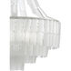 Vintner Blanc 7 Light 27.25 inch Contemporary Silver Leaf Chandelier Ceiling Light