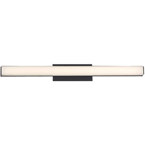 Brink LED 24 inch Black Bath Vanity & Wall Light in 3000K, dweLED