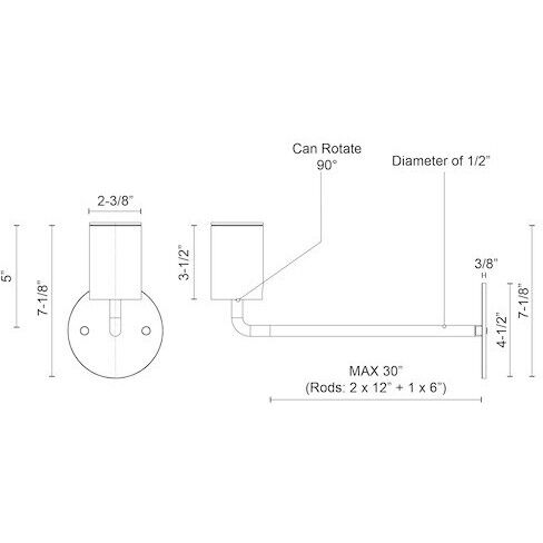 Barclay Wall/Ceiling Light Wall Light in White